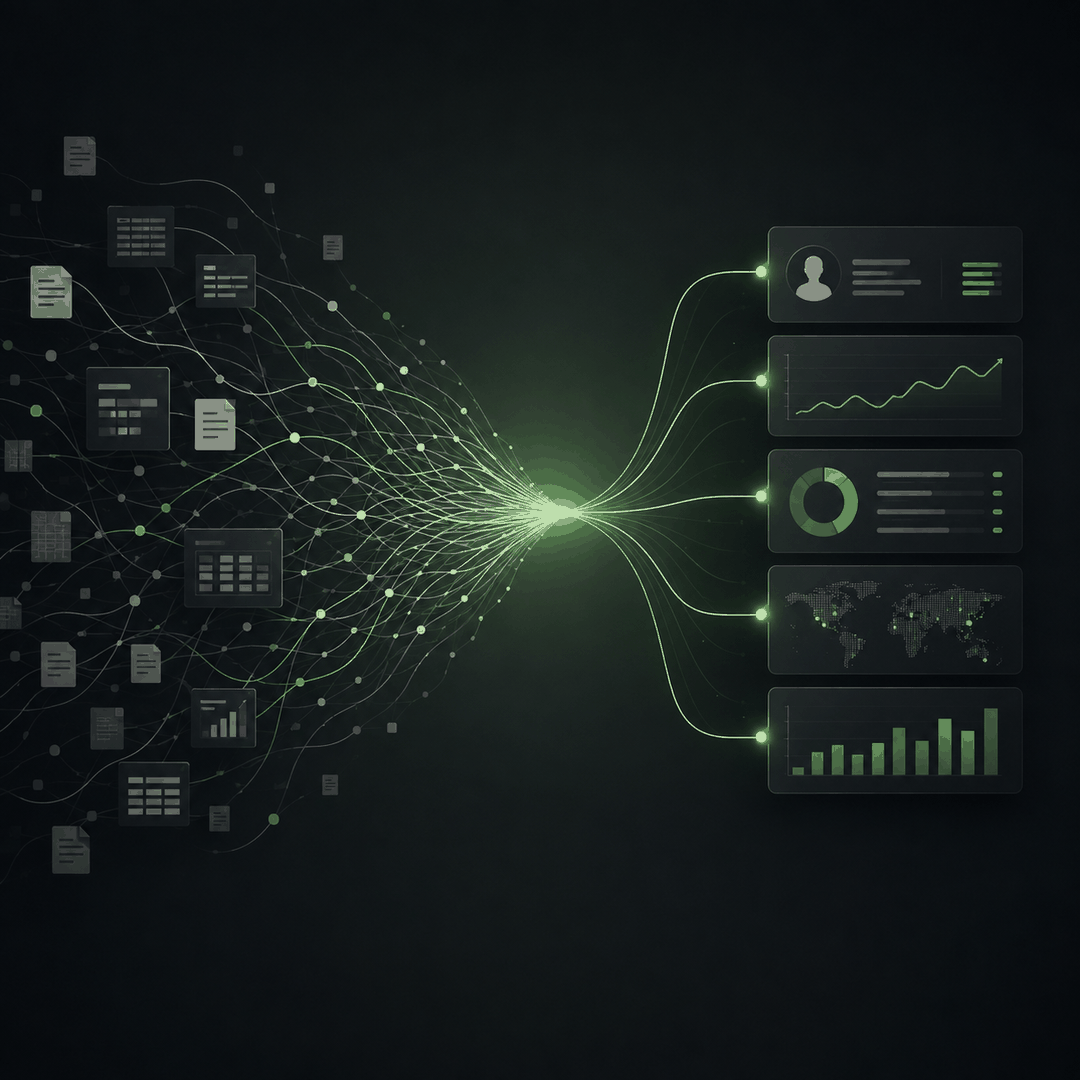 Ductio data into IQ